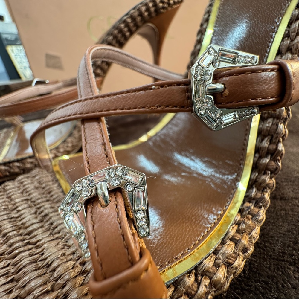 GedebeTan Women's Ragia & Leather Heels size 41/10 NWT - Picture 8 of 15